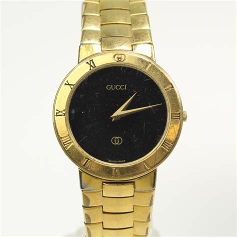 gucci 18kt gold plated watch 24.31g|Gucci watches for sale.